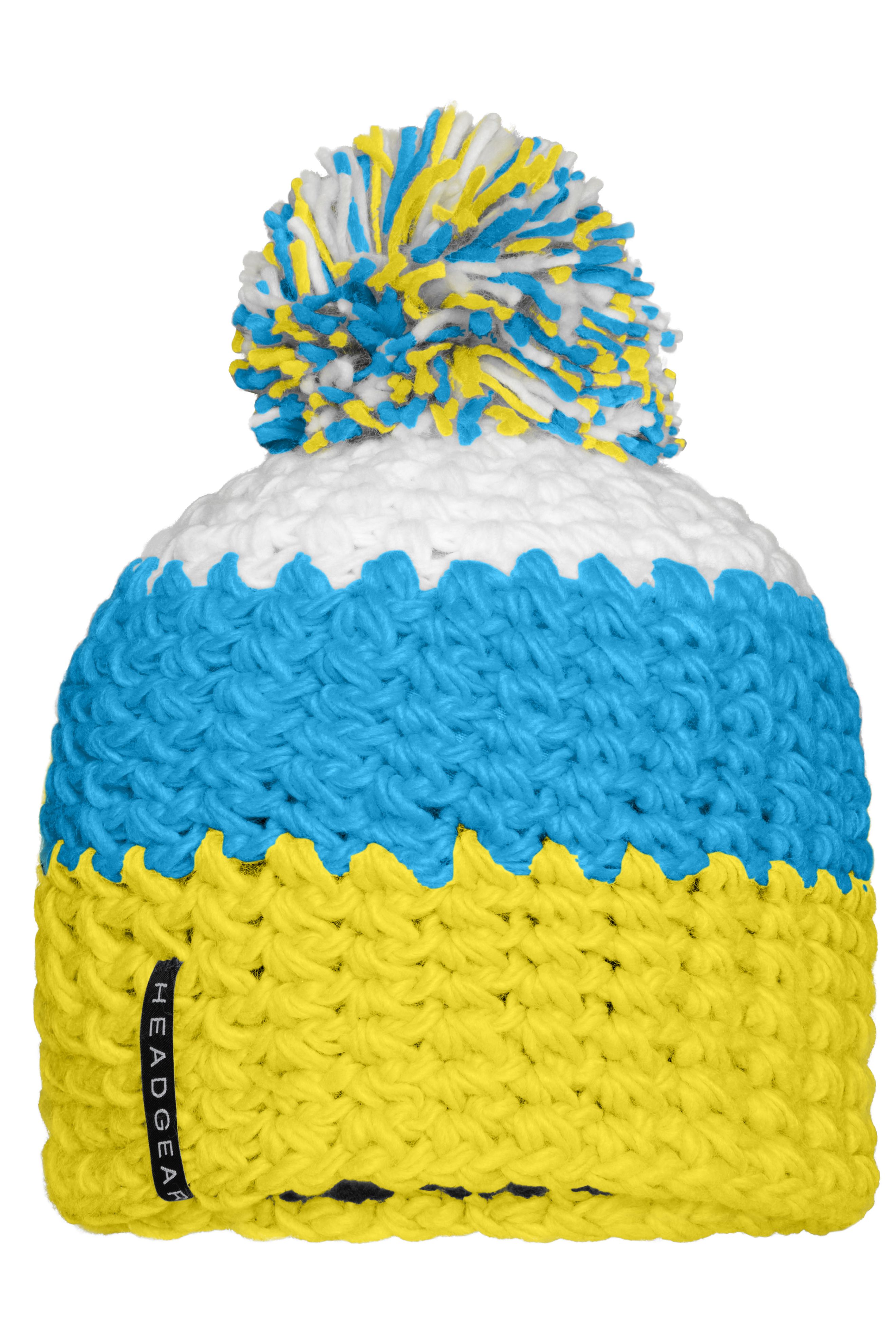 Crocheted Cap with Pompon