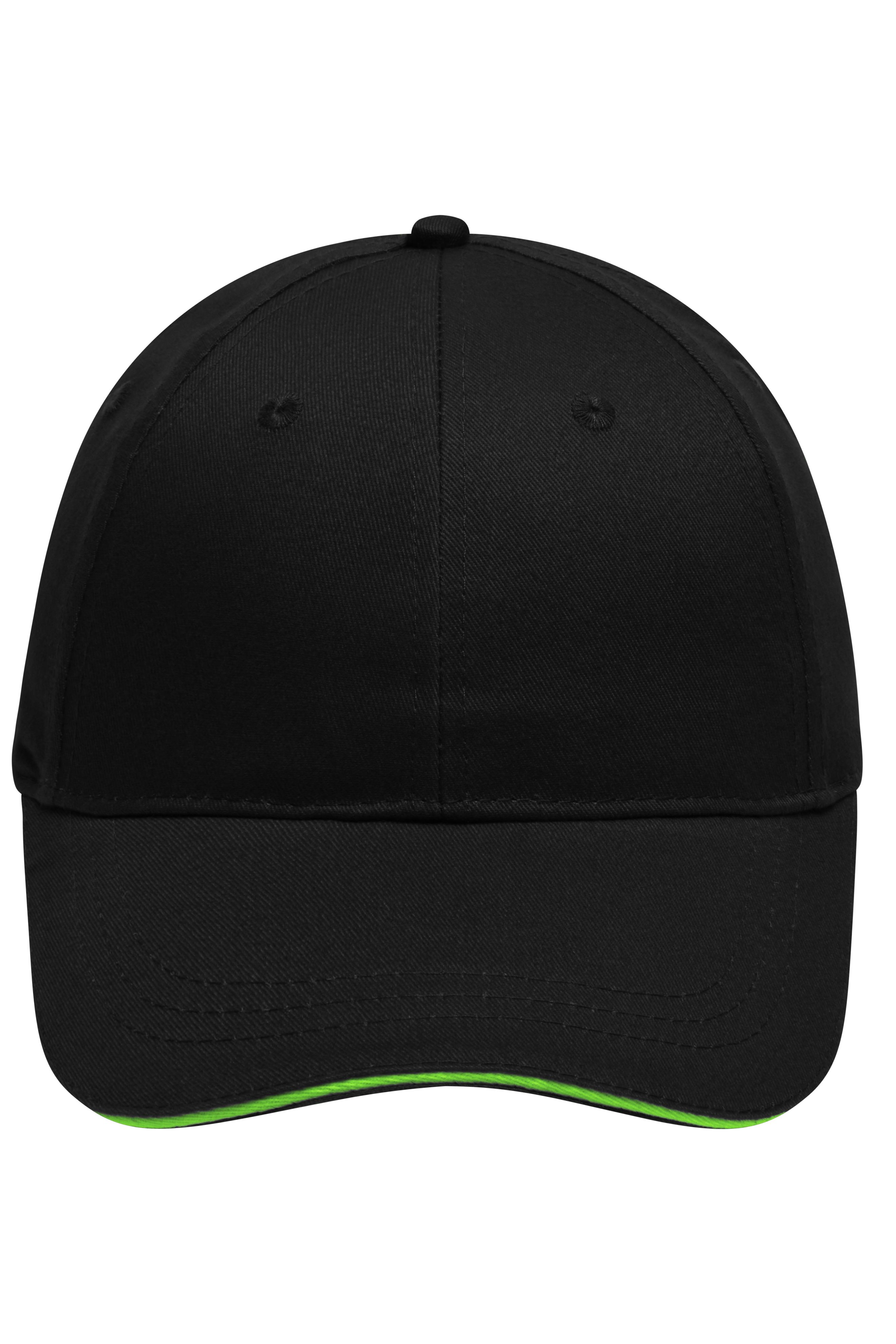 6 Panel Brushed Sandwich Cap